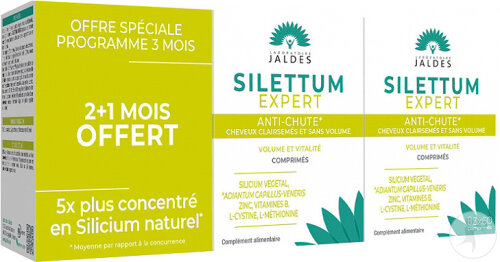 Jaldes Laboratoire Silettum Expert Anti-Chute De Cheveux Volume Et Vitalité 3x60 Comprimés