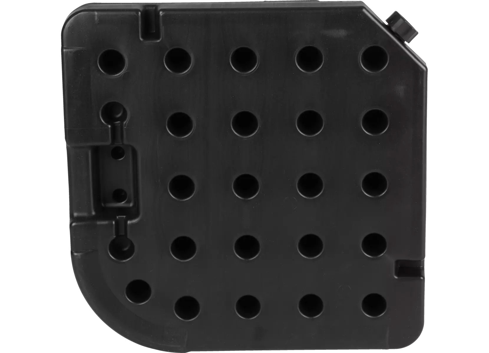 Modulare Ampelschirmplatten 4er-Set Schwarz