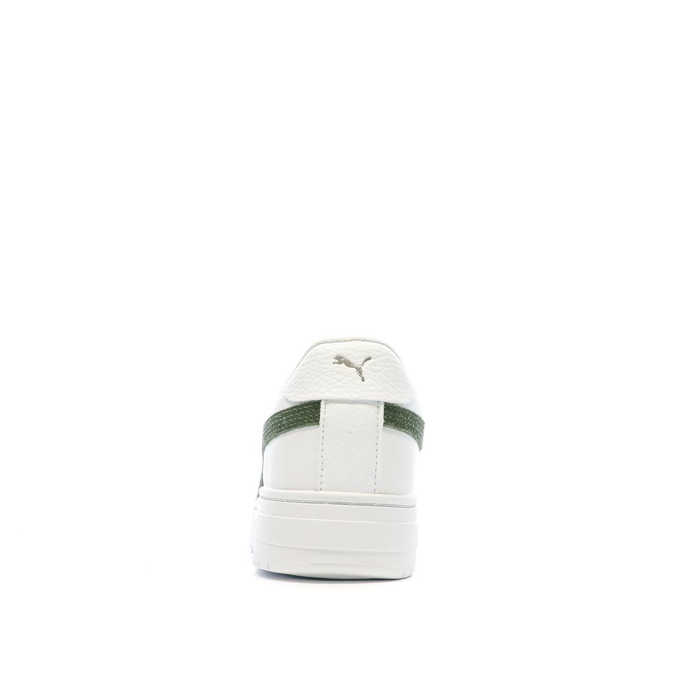 Puma Baskets Blanches/Kaki Homme Puma Pro Classic