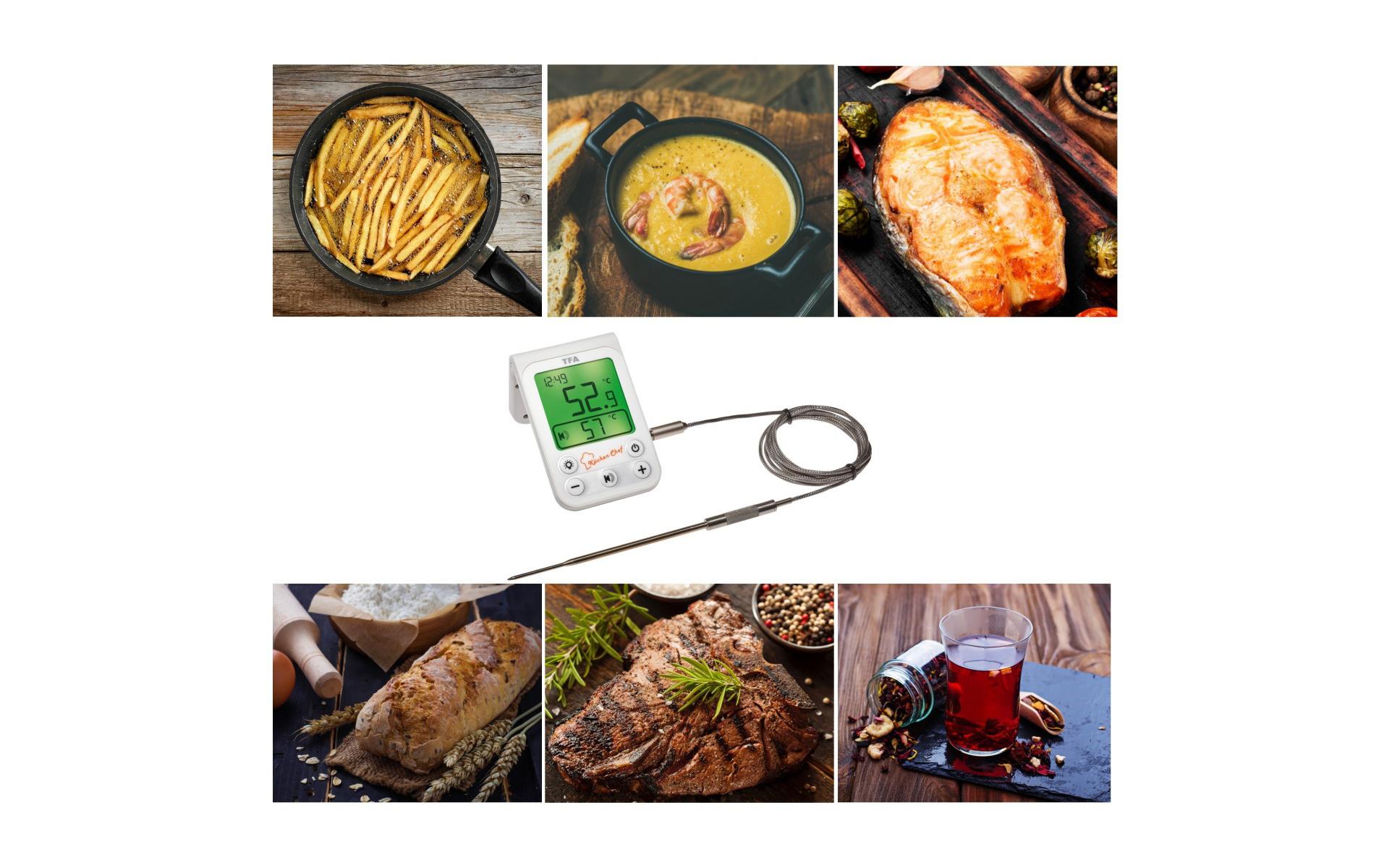 Bratenthermometer Küchen-Chef, DigitalDigitales Grill-Bratenthermometer