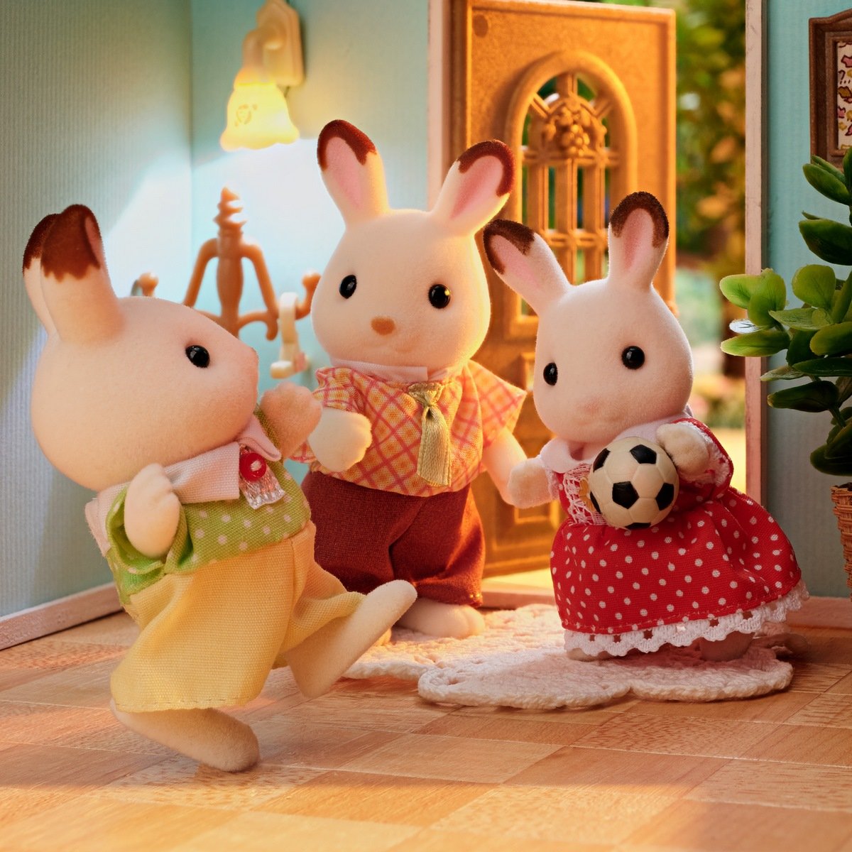 La famille Lapin Chocolat - Sylvanian Families 5655