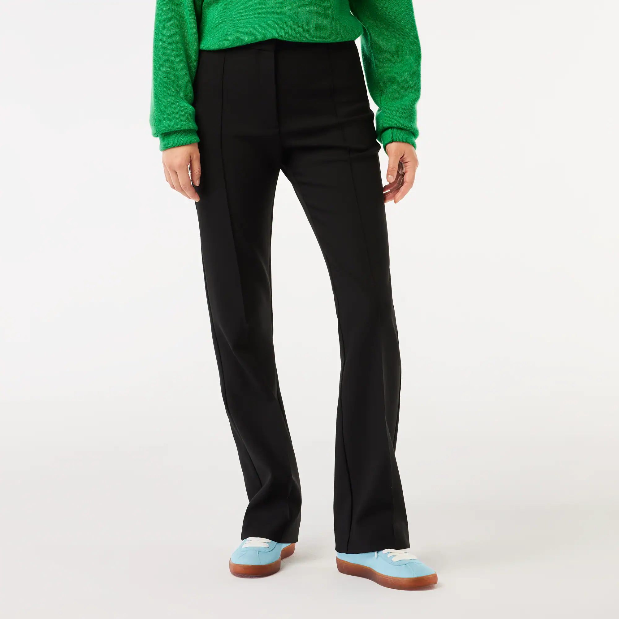 Anzughose mit hohem Bund und ausgestelltem Schnitt Hosen & Shorts - Schwarz - Lacoste - Damen