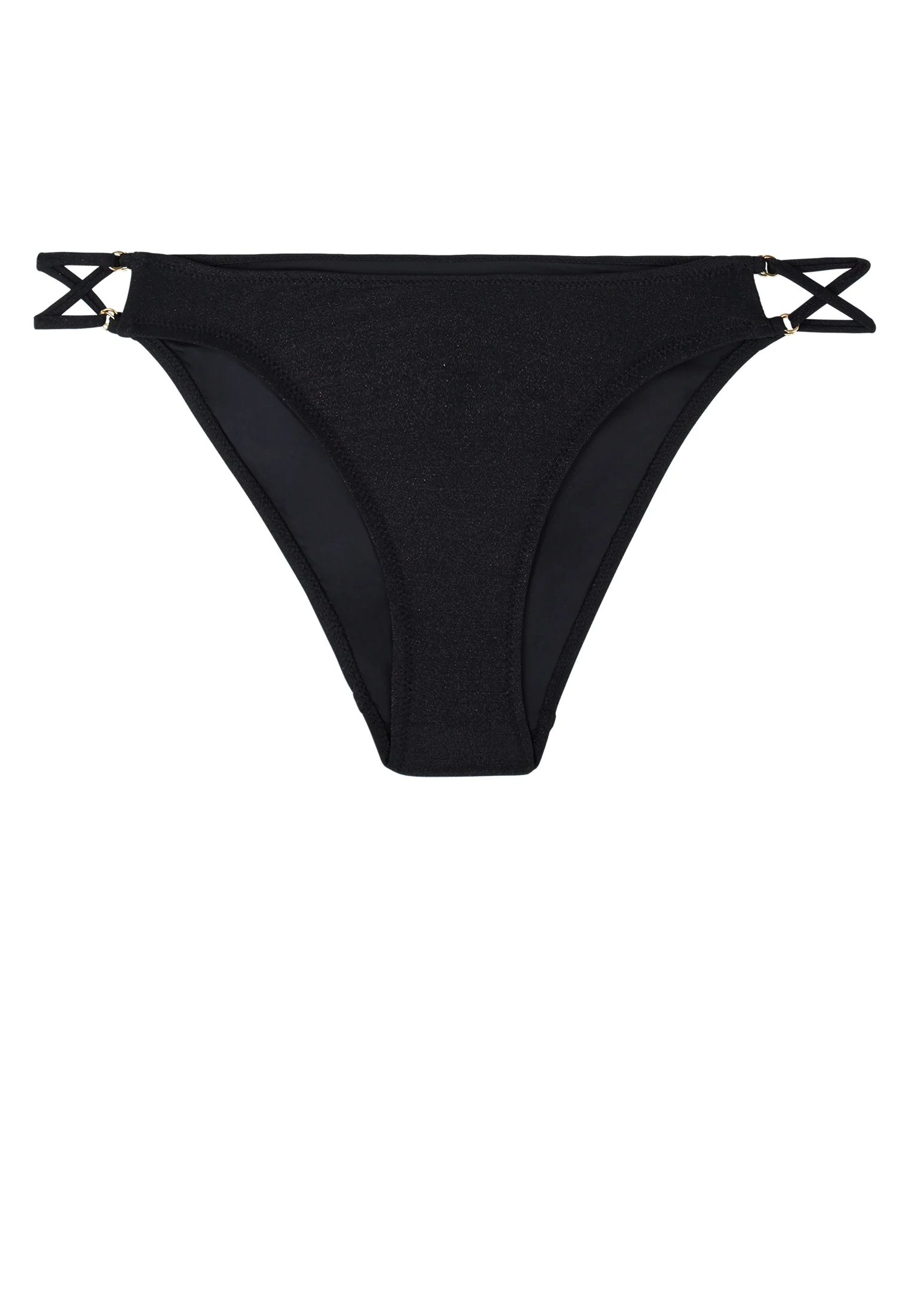 SUMMER GLOW - Culotte échancrée mini-coeur | Noir