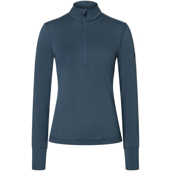 T-shirt thermique SUPER.NATURAL W TUNDRA175 ZIP 1/4 BLUEBERRY