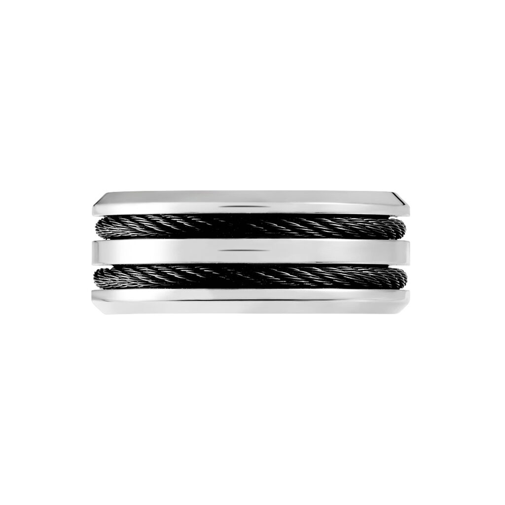 Bague Men's Steel Acier Blanc
