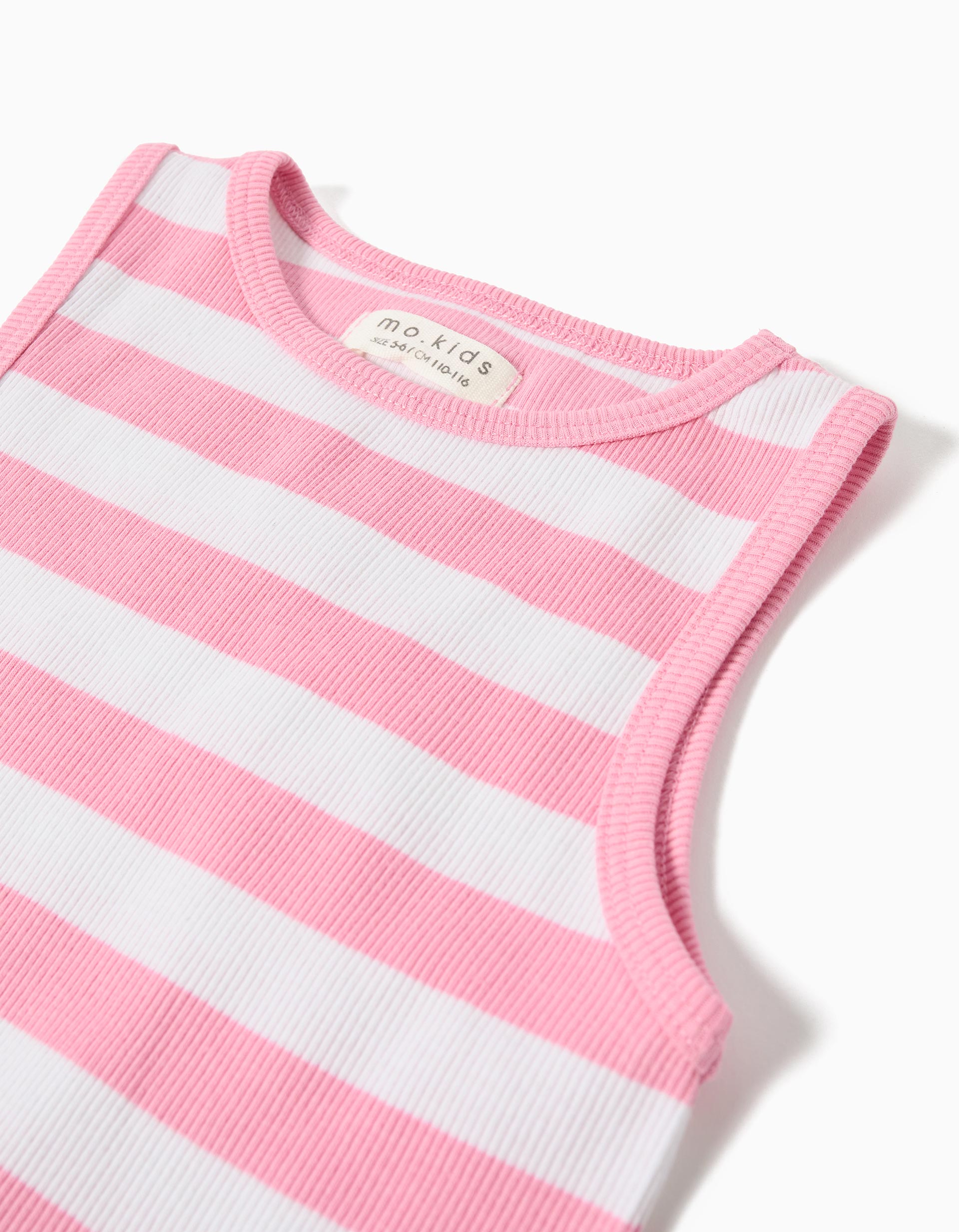 T-shirt sem Mangas, Menina, Rosa