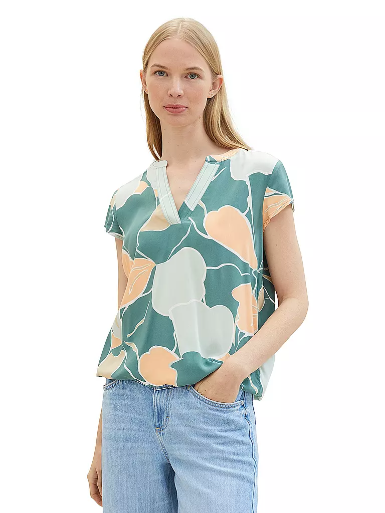 TOM TAILOR Bluse dunkelgrün