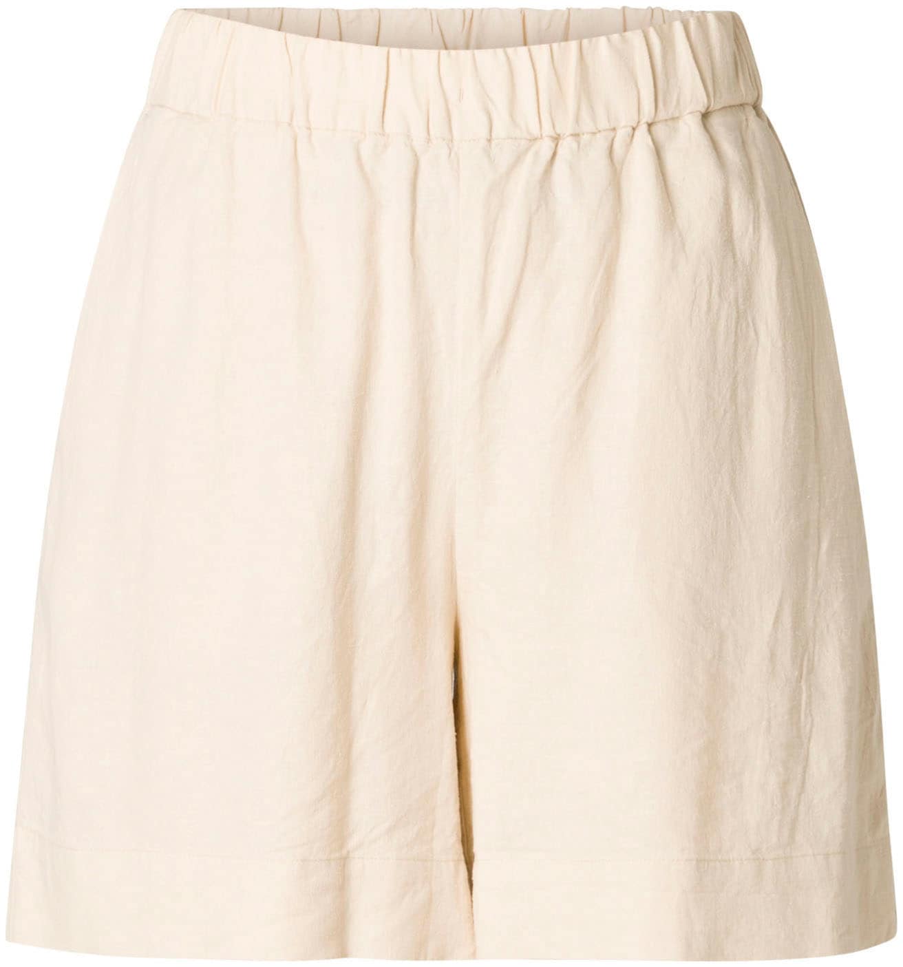 Base Level Curvy Relaxshorts »YARDAN«  Sommerhose aus Leinen und Viskose und mit elastischem Bund