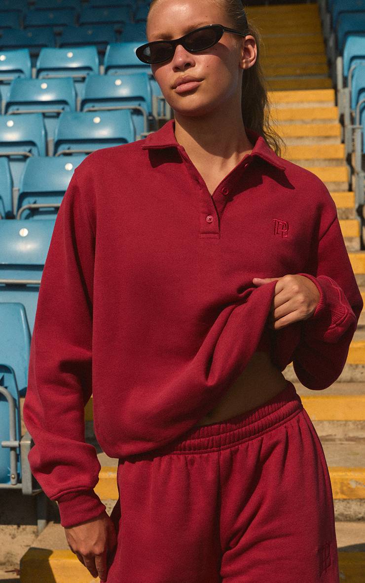 Rouge Sweat-shirt Polo Prettylittlething