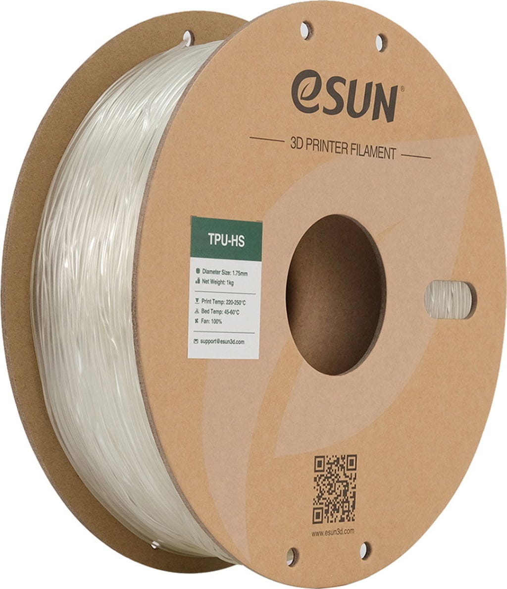 eSUN  TPU-HS Clear, 1,75 mm / 1000 g    Für High Speed optimiertes TPU in Clear