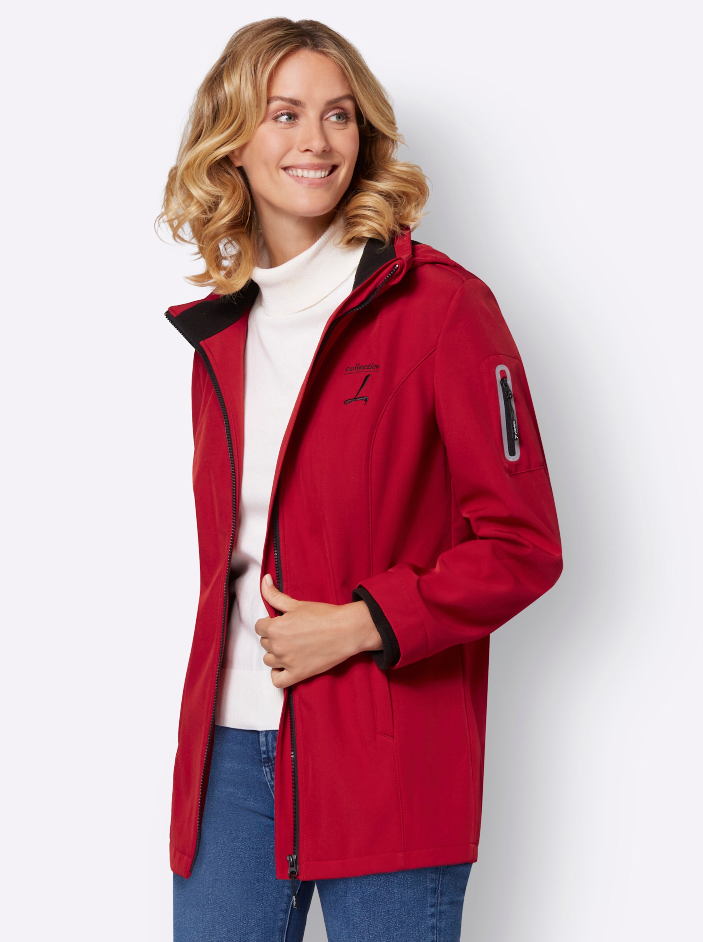 Softshell-Jacke in rot