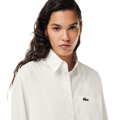 Chemise à manches longues femme Oversize fit LACOSTE