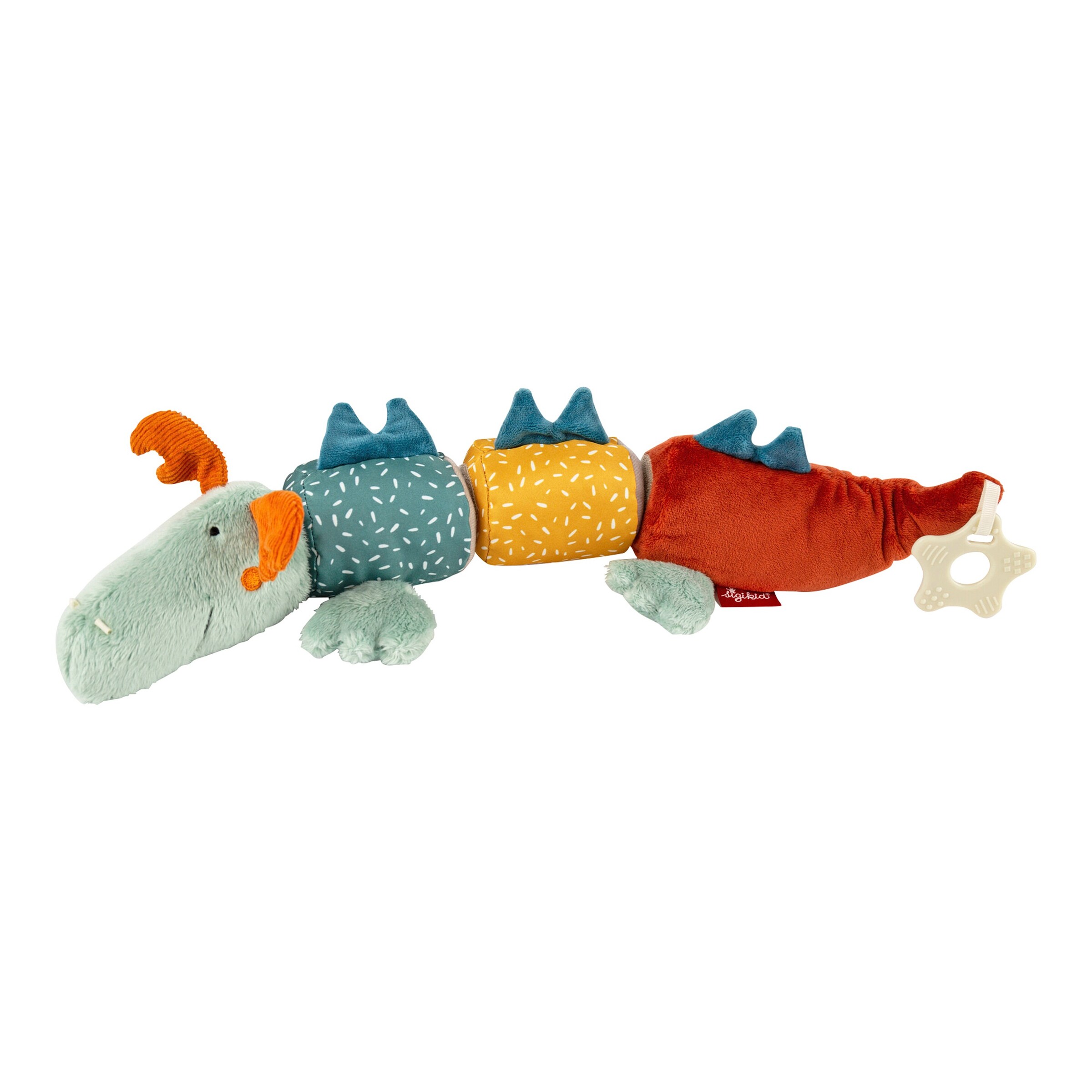 Sigikid Kuscheltier Aktiv Klett-Drache Yellow