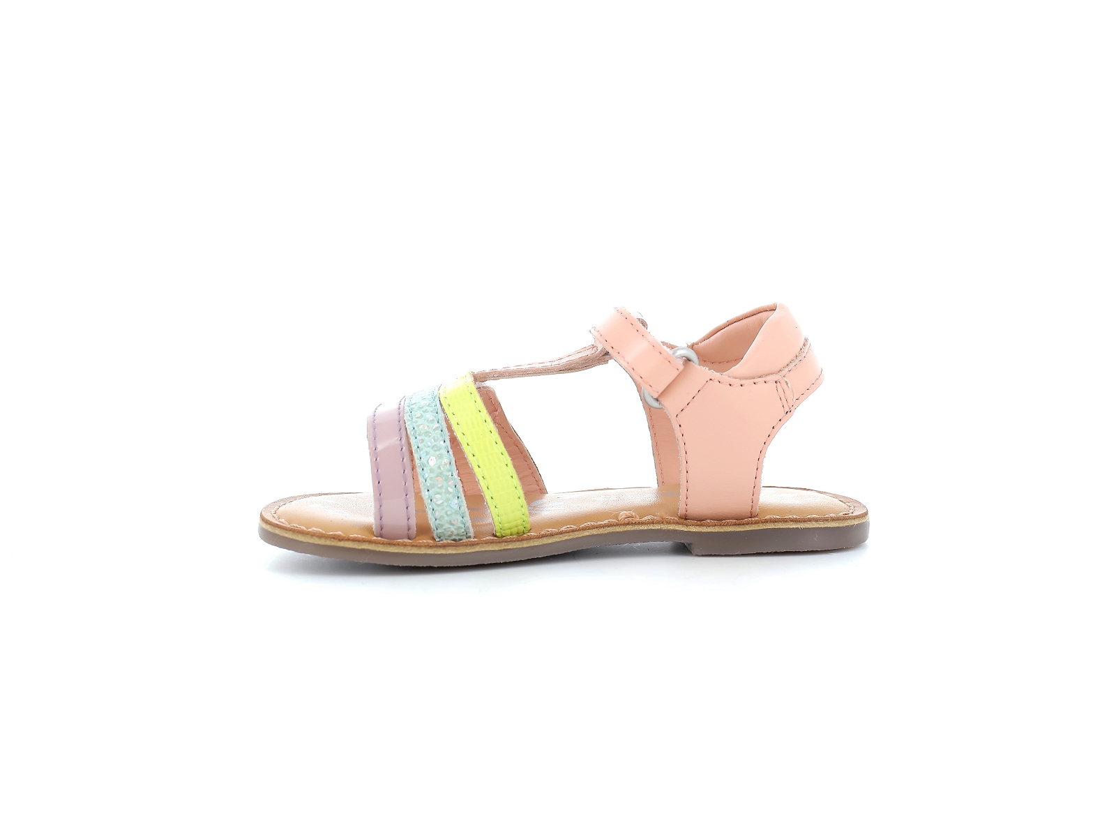 Kickers-DIAMANTO Cuir Multicolore