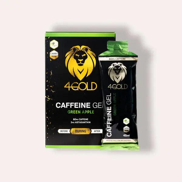 4GOLD Caffeine Sportgel Appel 6 Stuks