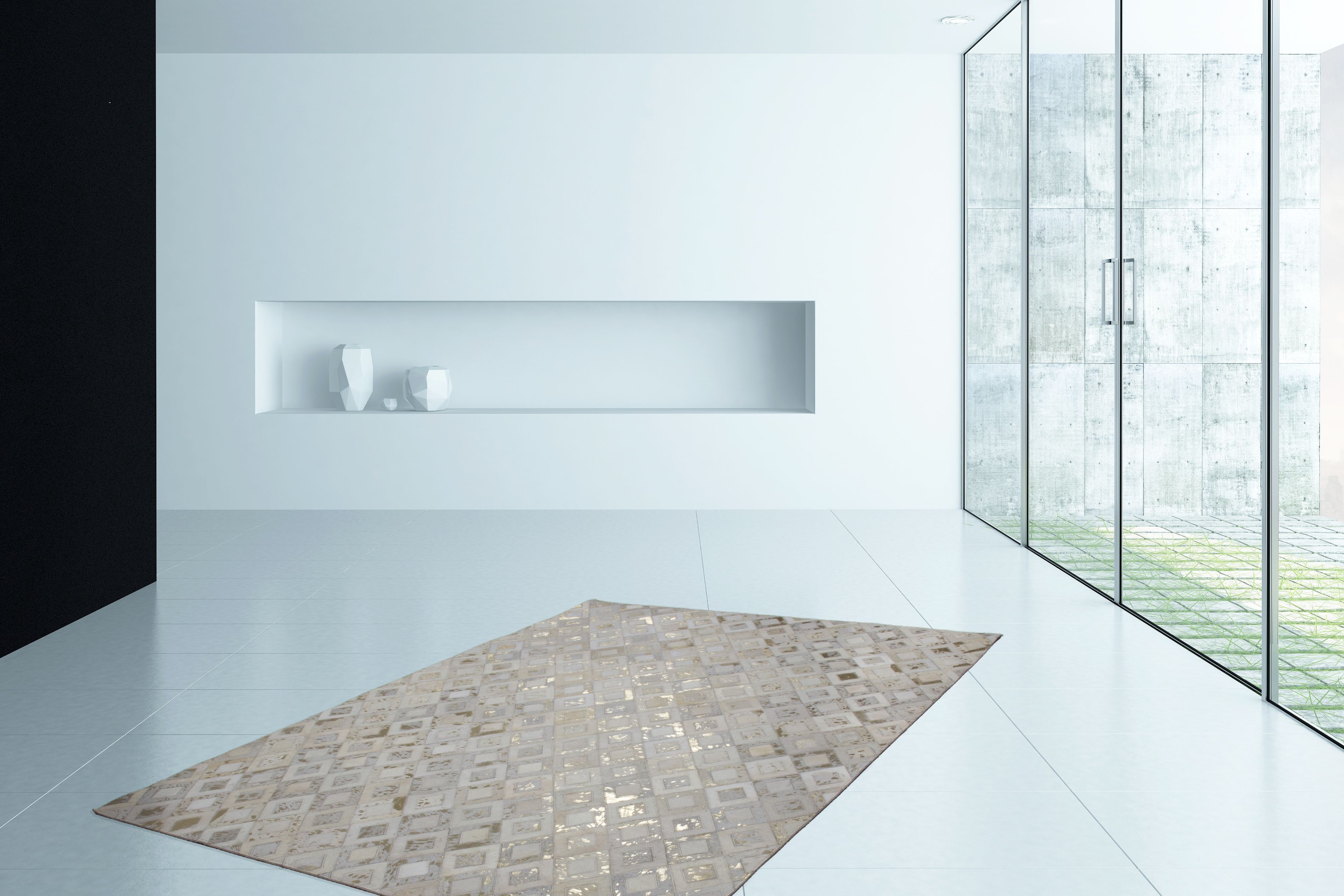 Vloerkleed 110 Ivoor Goud Spark