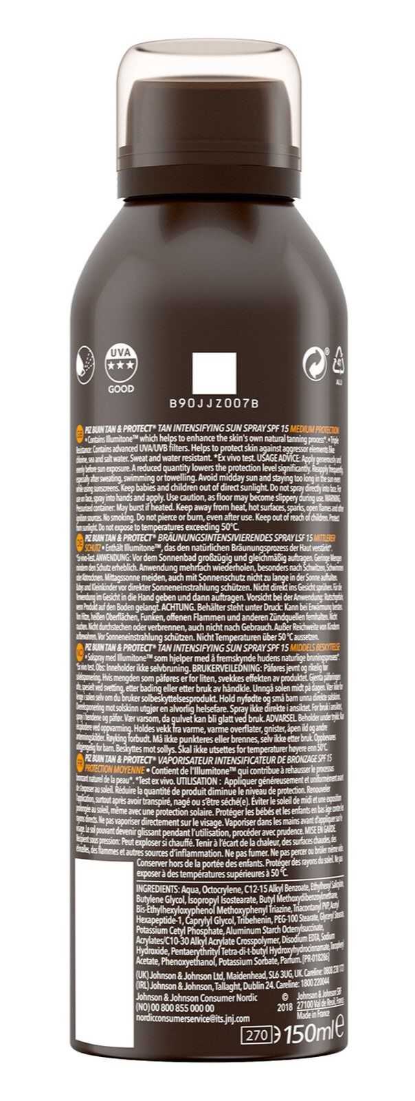 Piz Buin Bronzeador e Protetor Intensificador FPS 15 150ml
