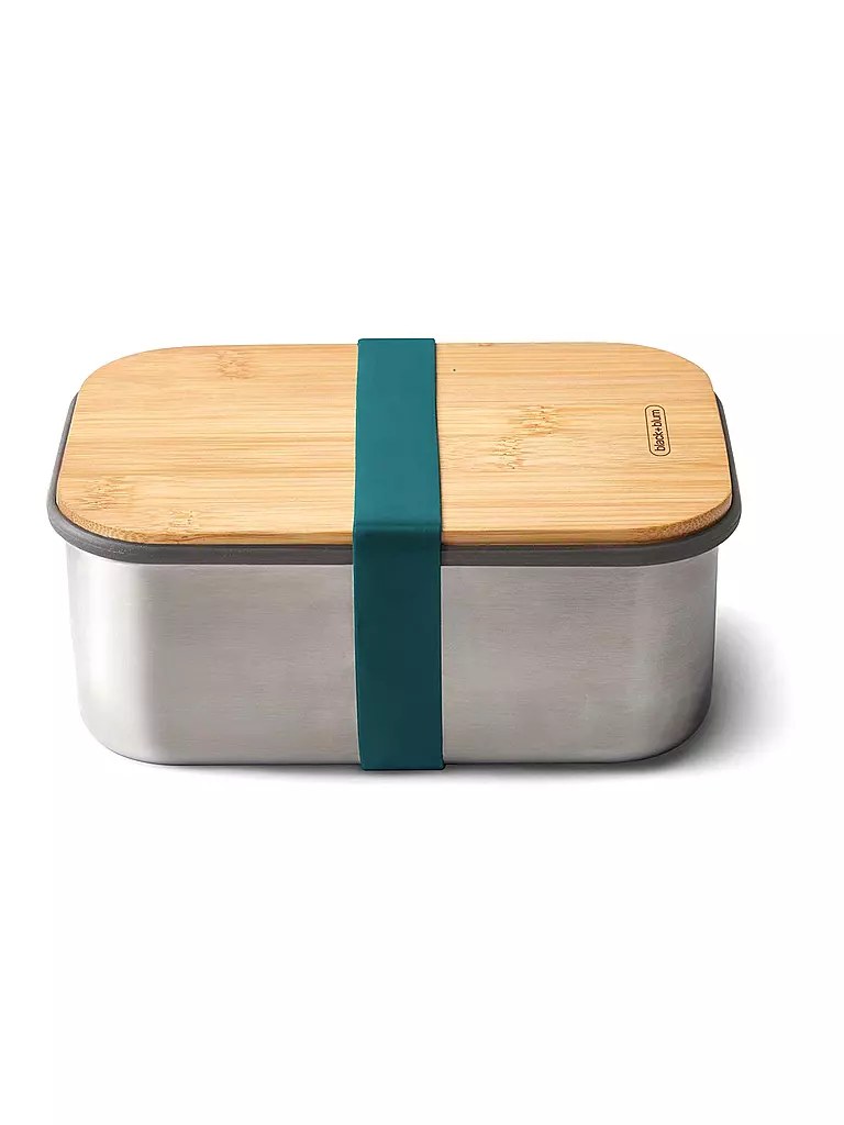 BLACK+BLUM Frischhaltedose - Lunchbox gross 19x13,5cm Ozean/Edelstahl blau