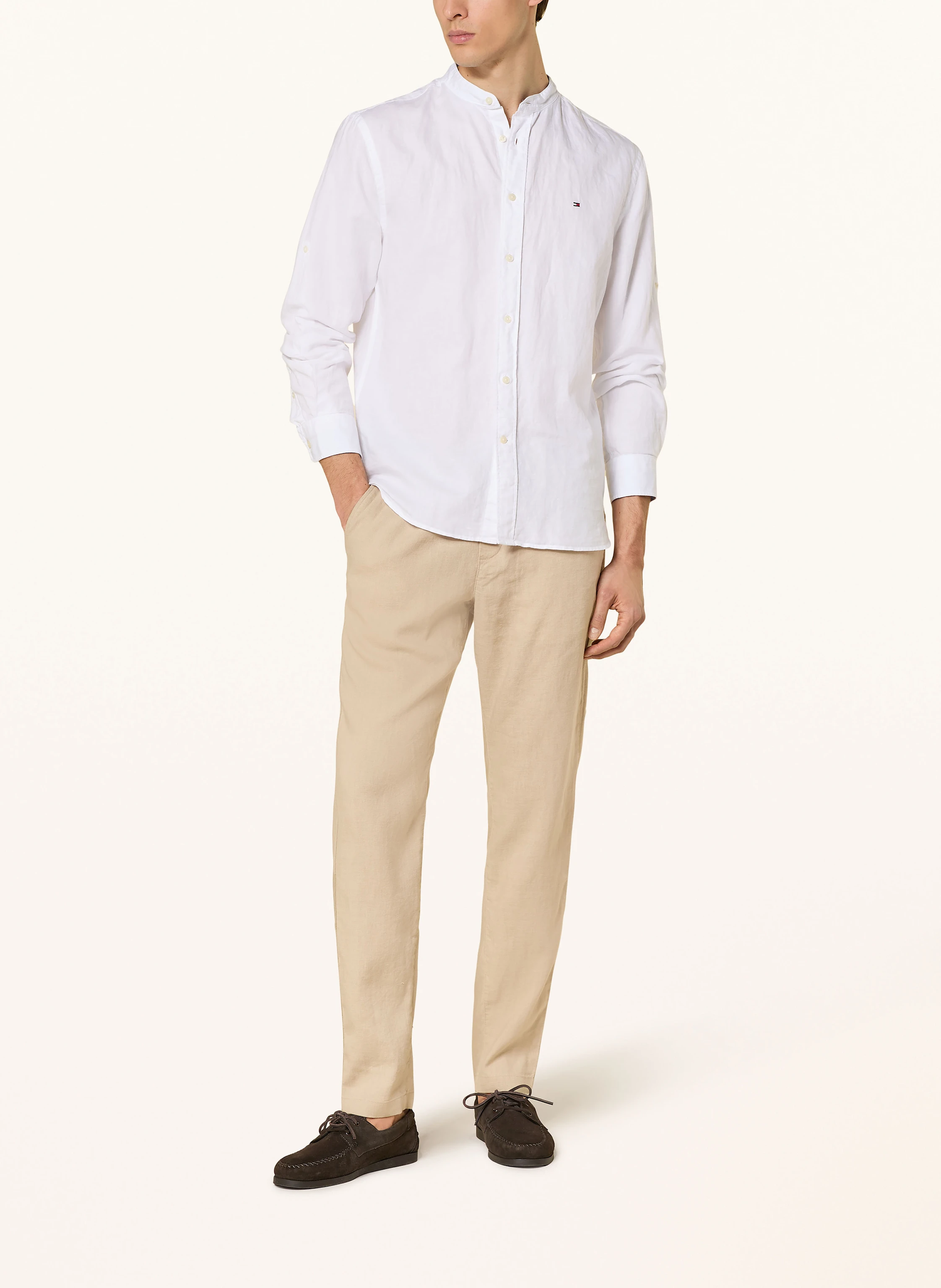 TOMMY HILFIGER Leinenhose im Jogging-Stil Extra Slim Fit