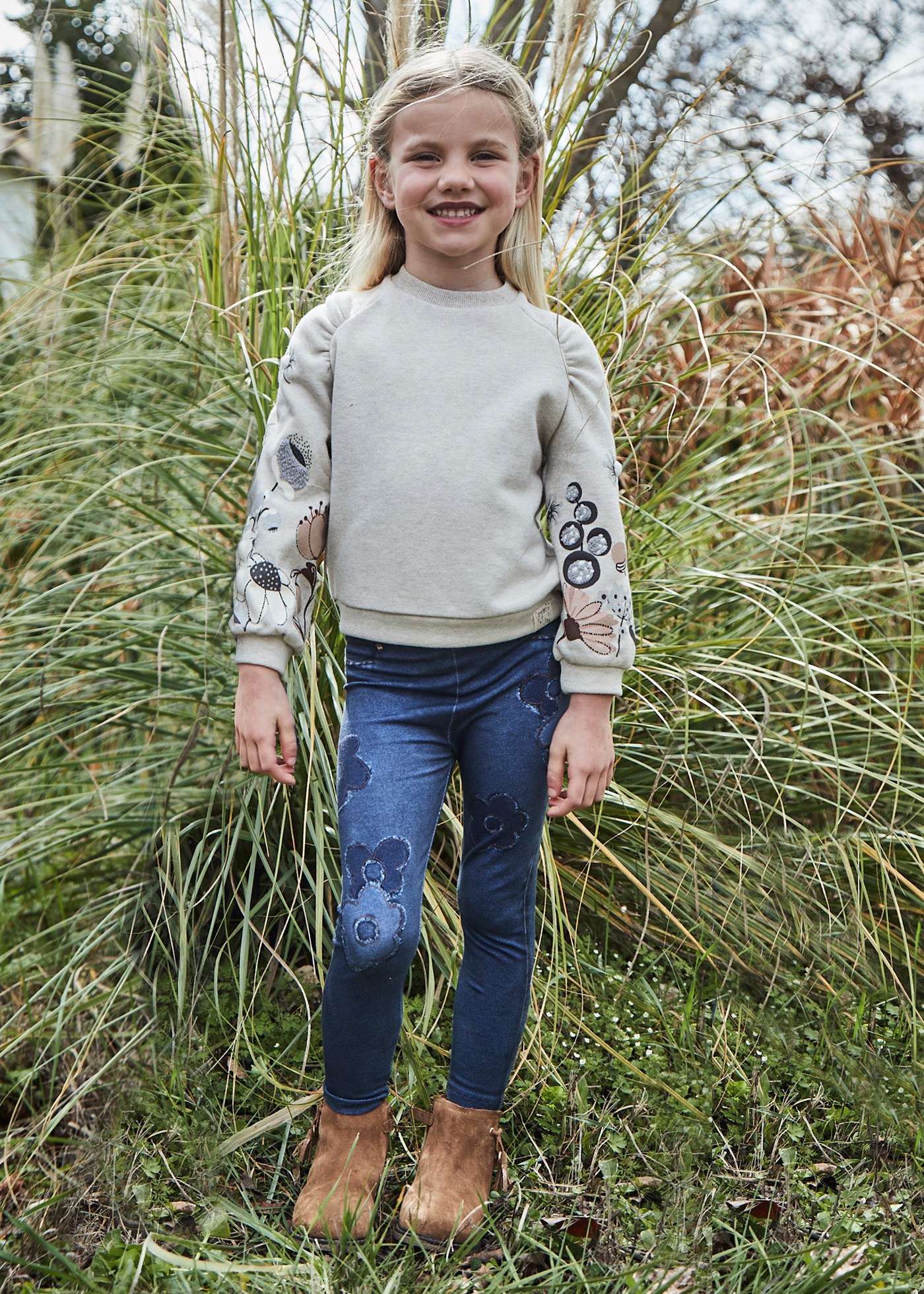 Calça legging estampada Better Cotton para meninas