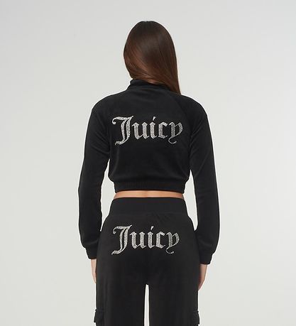 Juicy Couture Cardigan - Tasha - Velours - Schwarz