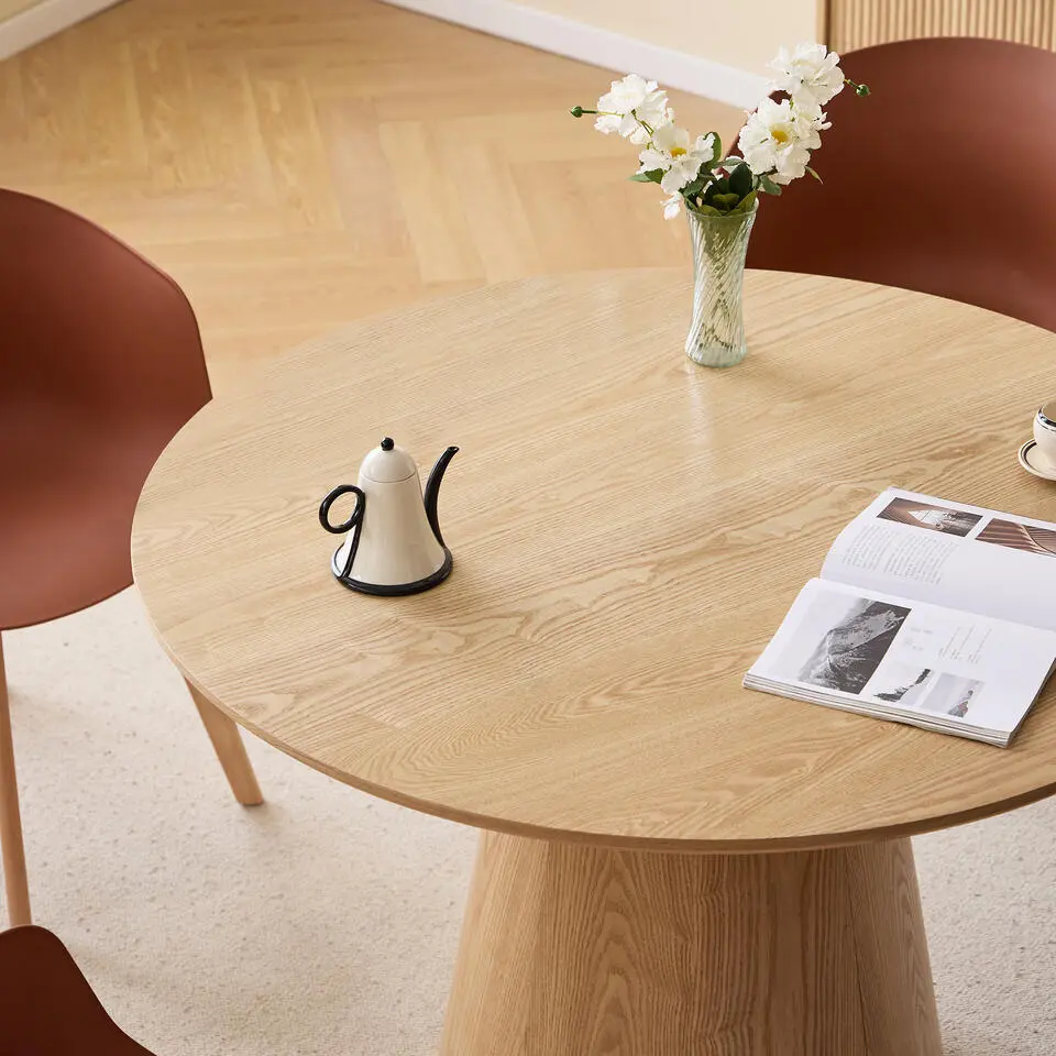 Eettafel voor 6 personen Rond Hout