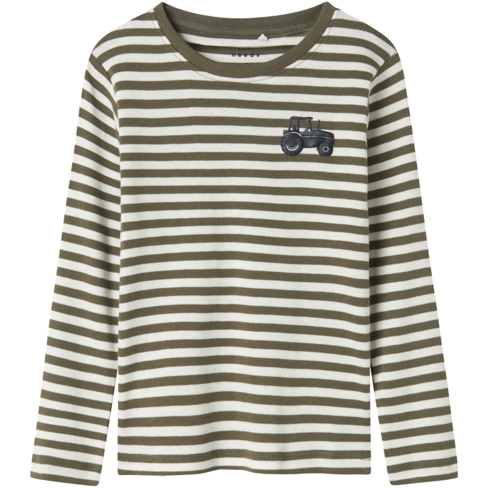 Køb Name It Dusty Olive Tractor Villy Slim Bluse