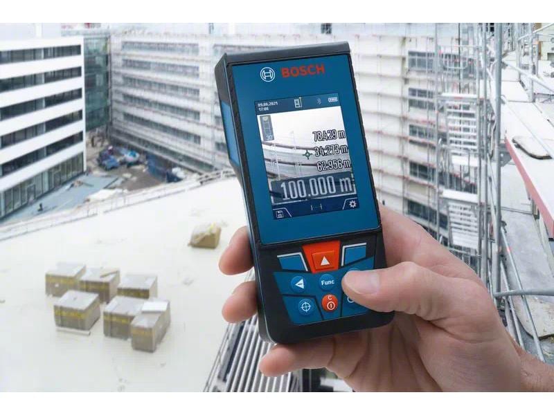 Bosch Professional Laser-Distanzmesser GLM 100-25 C 100 m Präziser Laser-Entfernungsmesser für einfaches Messen und Dokumentieren im Innen- und Aussenbereich