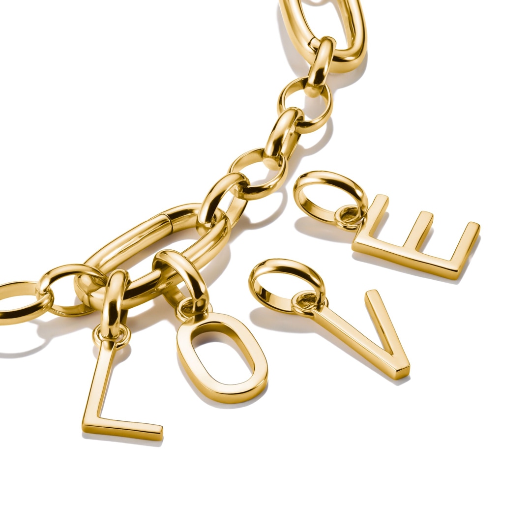 Thomas Sabo Charm-Anhänger Buchstabe L Connect vergoldet