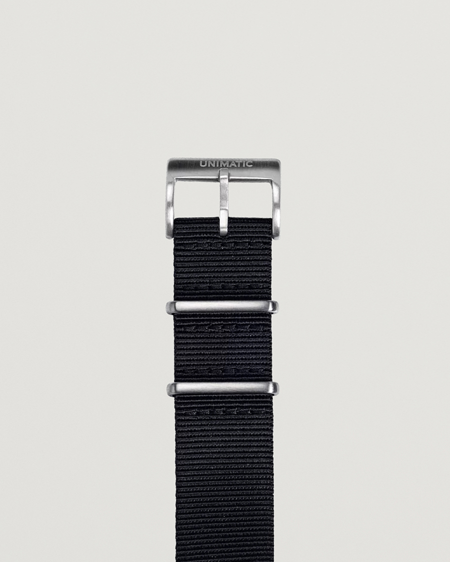 UNIMATIC Nylon Nato Steel 22mm Strap Black