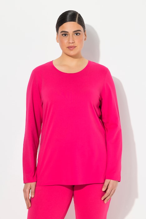 Shirt, Slim, Rundhalsausschnitt, Langarm
