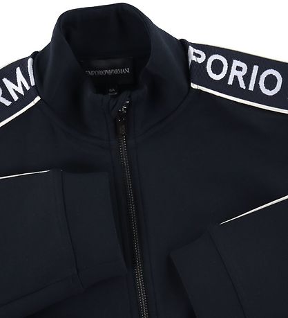 Emporio Armani Cardigan - Navy m. Logostribe