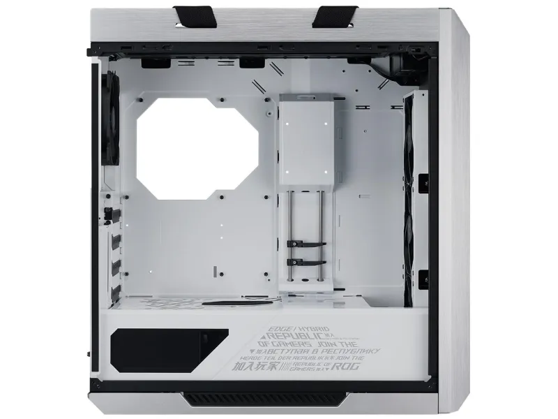 ASUS ROG Strix Helios - White Edition - tower - udvidet ATX - sidepanel med vindue (glas) - ingen strømforsyning (ATX) - hvid udgave - USB/Lyd