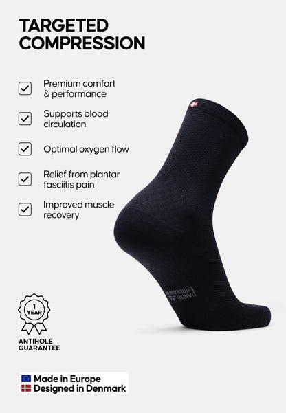 KOMPRESSIONSSTRØMPER TIL PLANTAR FASCIITIS