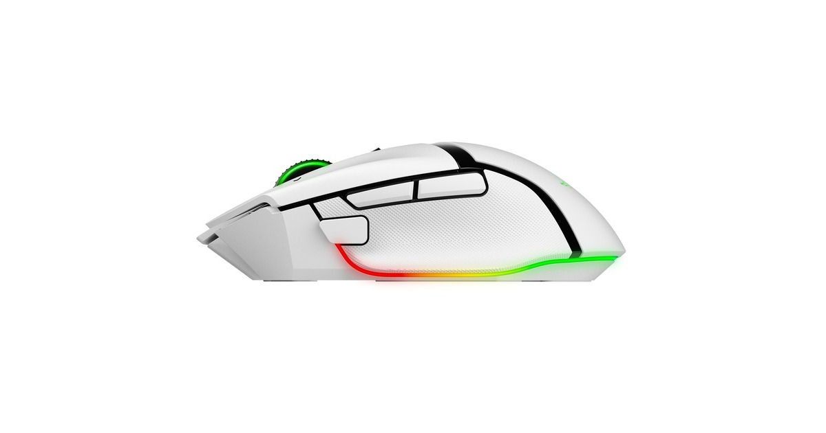 RazerBasilisk V3 Pro gaming muis  (Wit, USB / Bluetooth / Razer HyperSpeed Wireless, 30.000 DPI, Razer Chroma RGB)