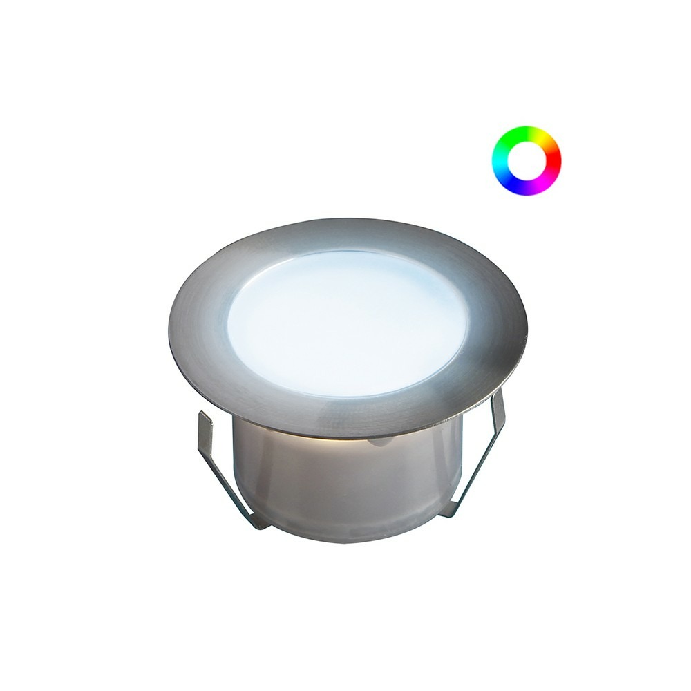 Decklinea 10 spots led à encastrer - rgb - telecommande + transformateur 30w - sofia ø45mm - ø perçage 31mm - plug & play - dimmable