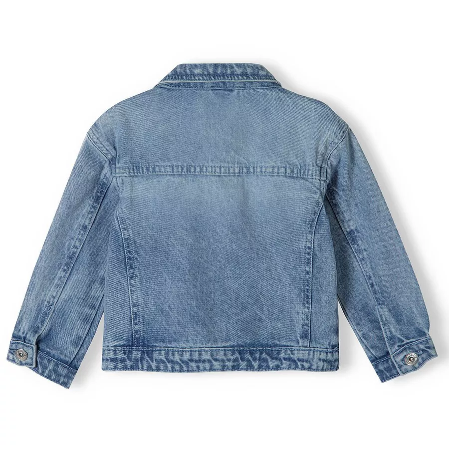 MINOTI Jeansjacke mit Aufnähern Denim-Blau