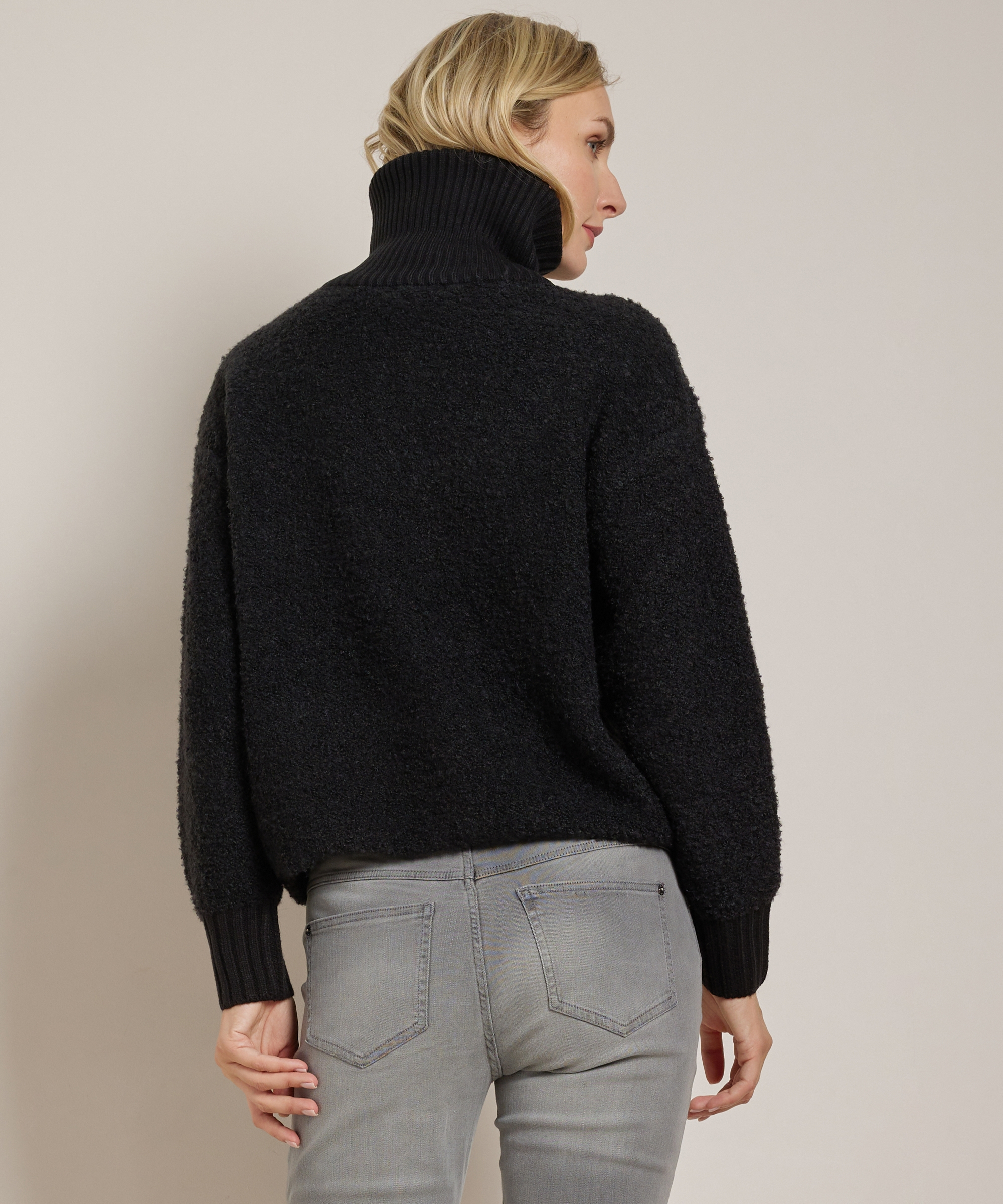 boucle trui met kraag