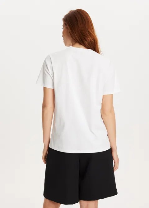 T-shirt met print NY wit (WIT)