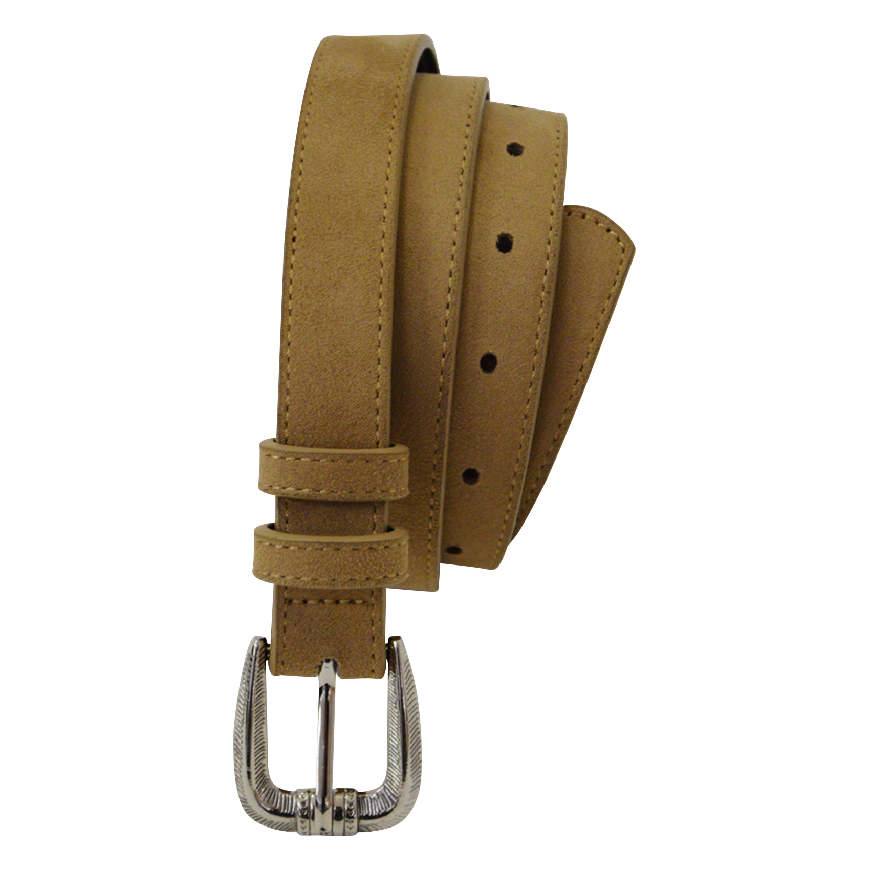 NOMADE - Ceinture effet velours | Beige