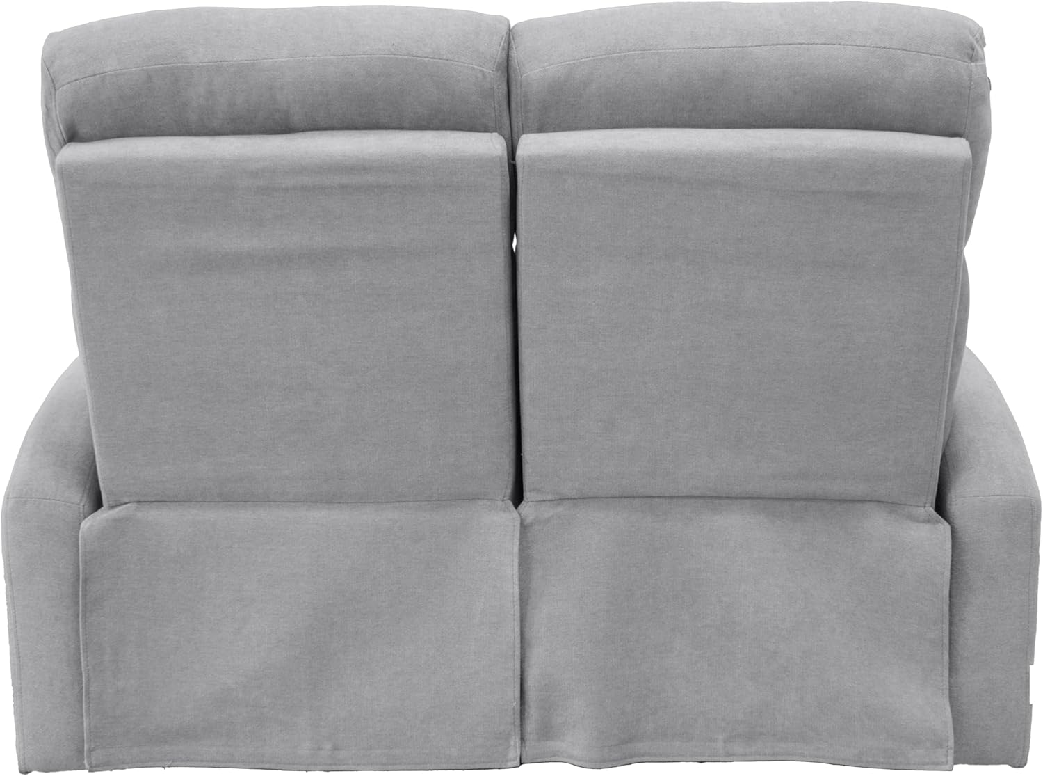 GARDENIA Elektrisches Sofa, 2-Sitzer, neigbar, mit Knöpfen, Cindy, Grau