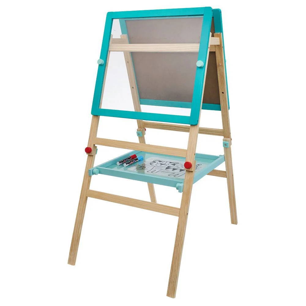 Tableau double face noir transparent en bois certifié FSC®