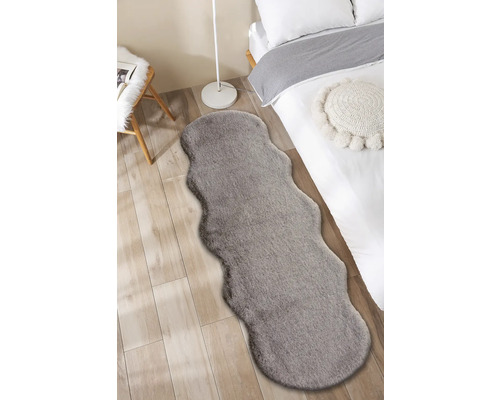 Imitatiebont Romance Shape bruin melange 55x160 cm