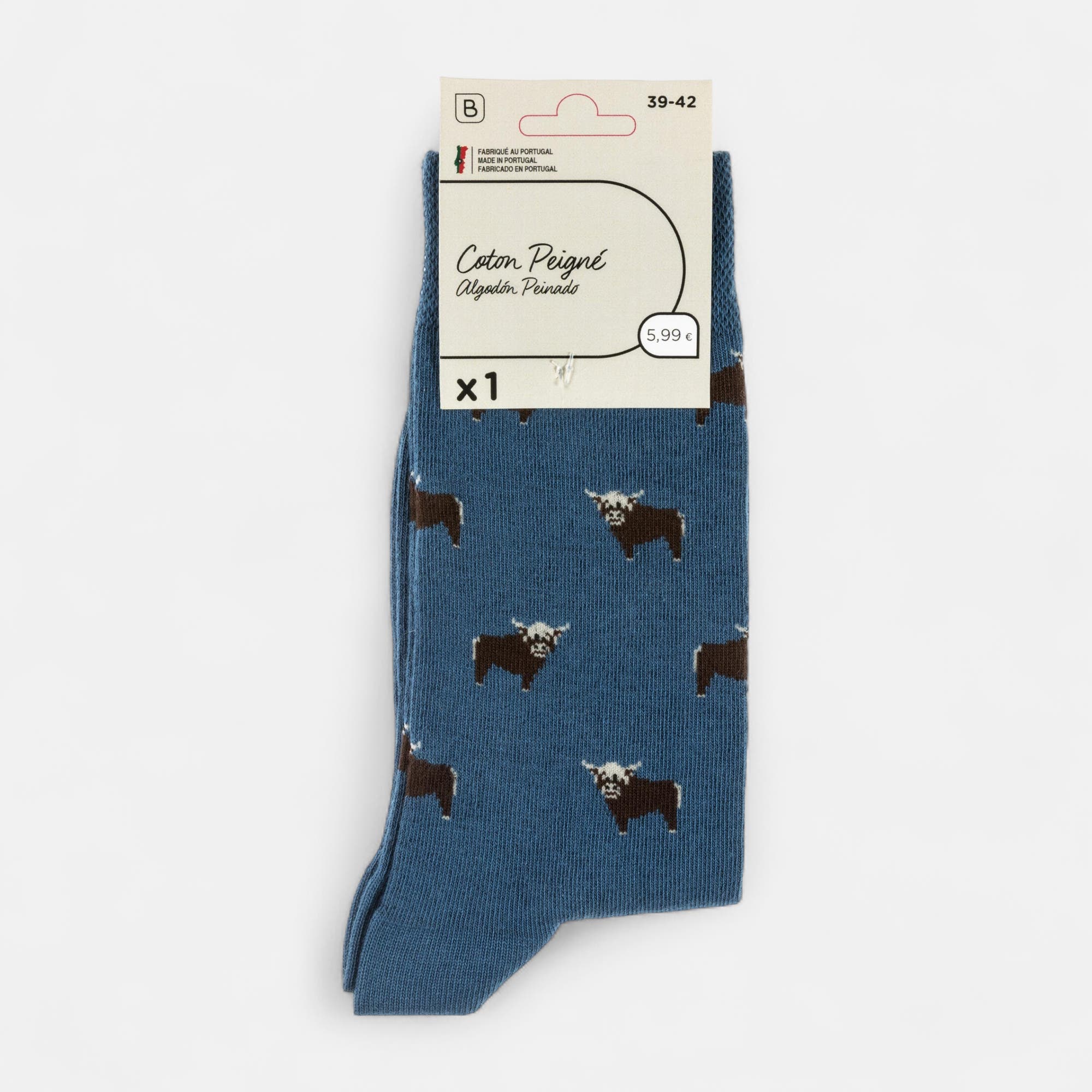 Chaussettes Homme bleu