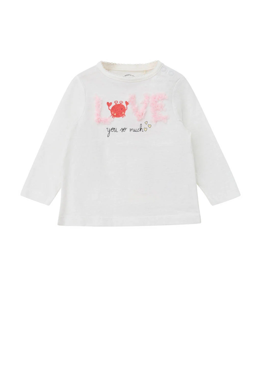 s.Oliver longsleeve wit met glitter