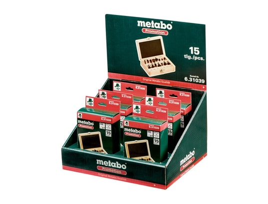 METABO - Coffret embouts de fraisage Coffret de fraises-sp, 15-pcs pour défonceuse
