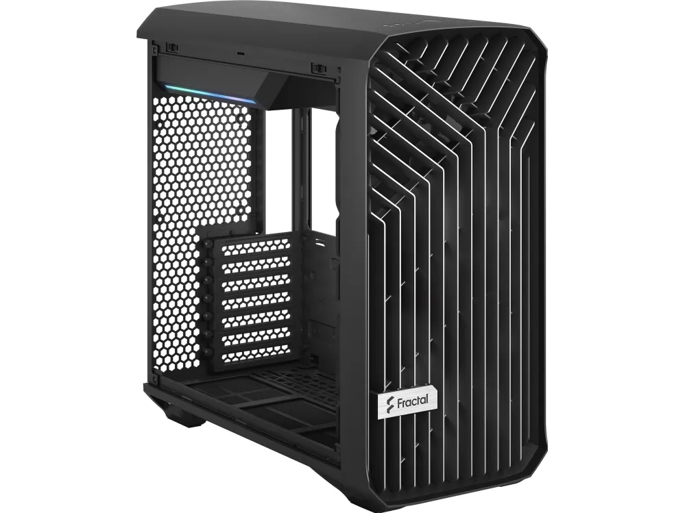 Fractal Design Torrent Compact - Tower - udvidet ATX - ingen strømforsyning (ATX) - sort TG mørk tone - USB/Lyd