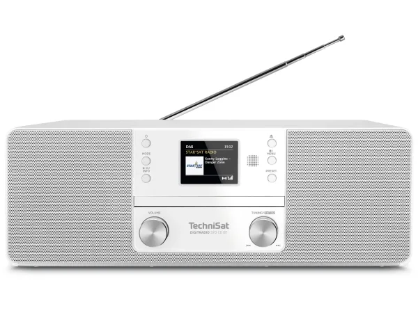 TechniSat DigitRadio 370 CD BT - Audiosystem - 2 x 5 Watt - hvid