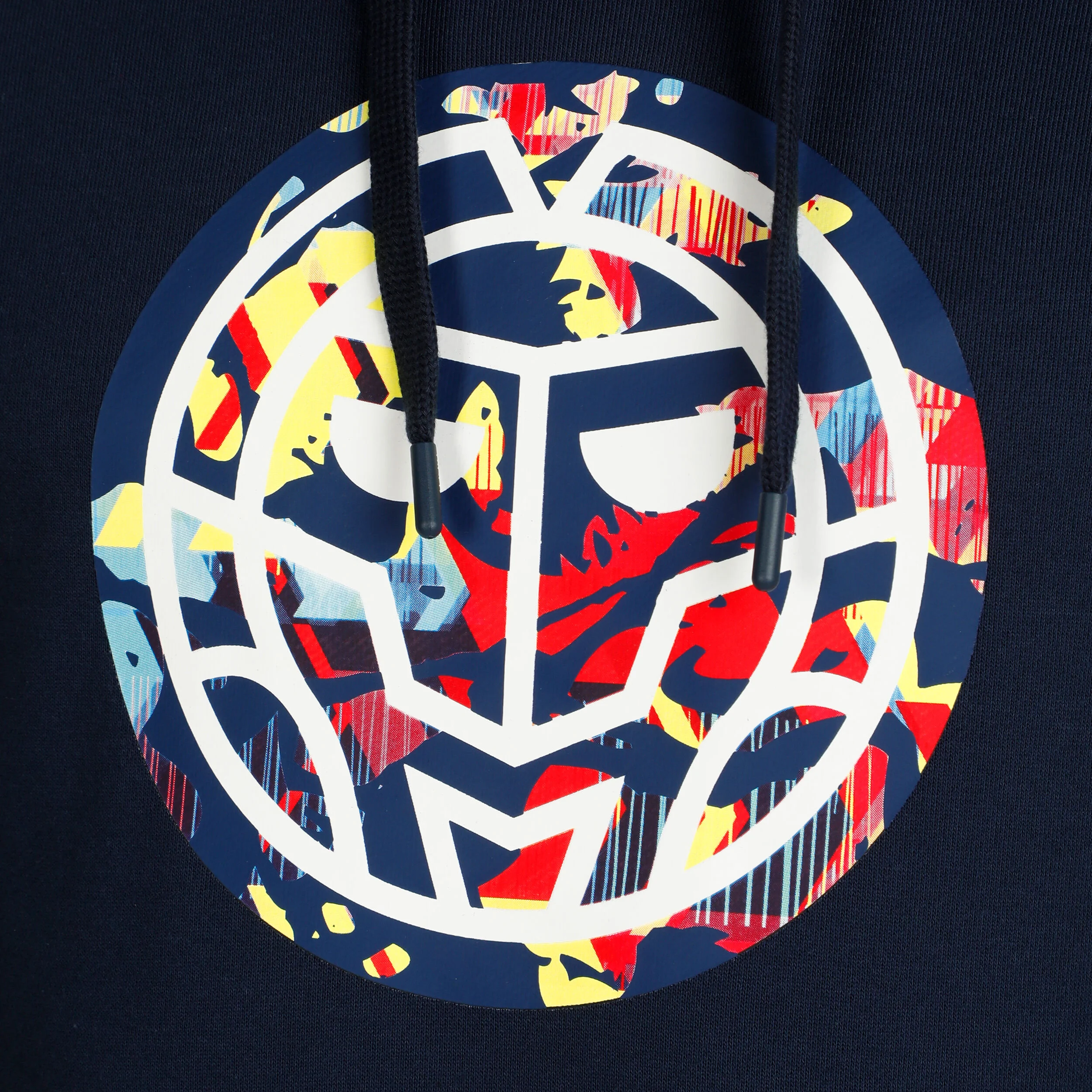 BIDI BADU Wild Arts Chill Sweat À Capuche Hommes - Bleu Foncé , Multicouleur