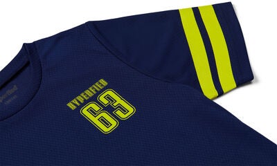Hyperfied Back Logo T-Shirt, Medieval Blue